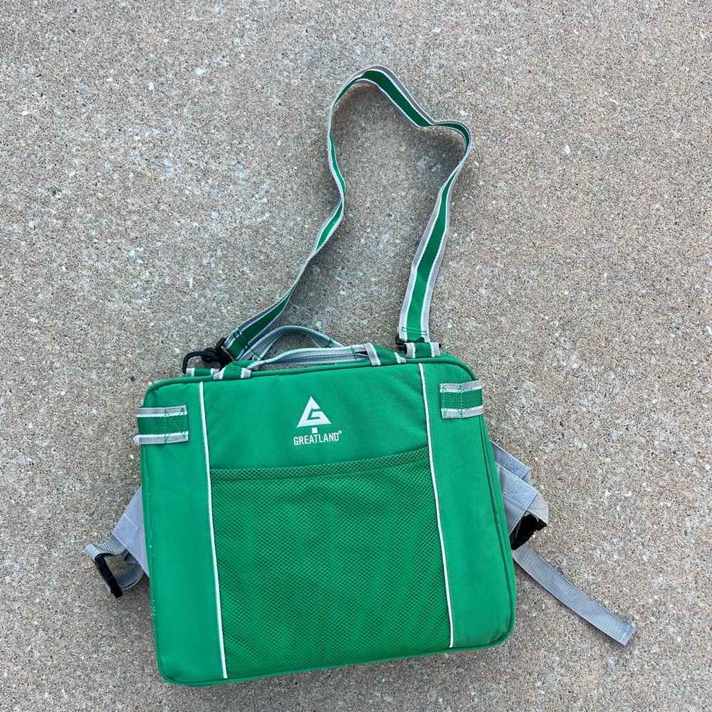 Greatland Stadium Seating Pad Cushions Bleacher Seats, Green / White, One